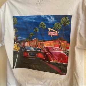 In n out burger tshirt graphic tee food retro cars California beach streetwear